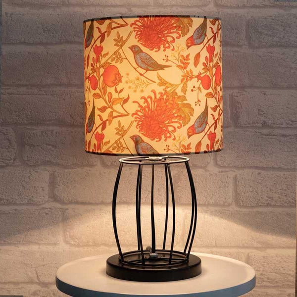 Table Lamp - Amber Black Table Lamp