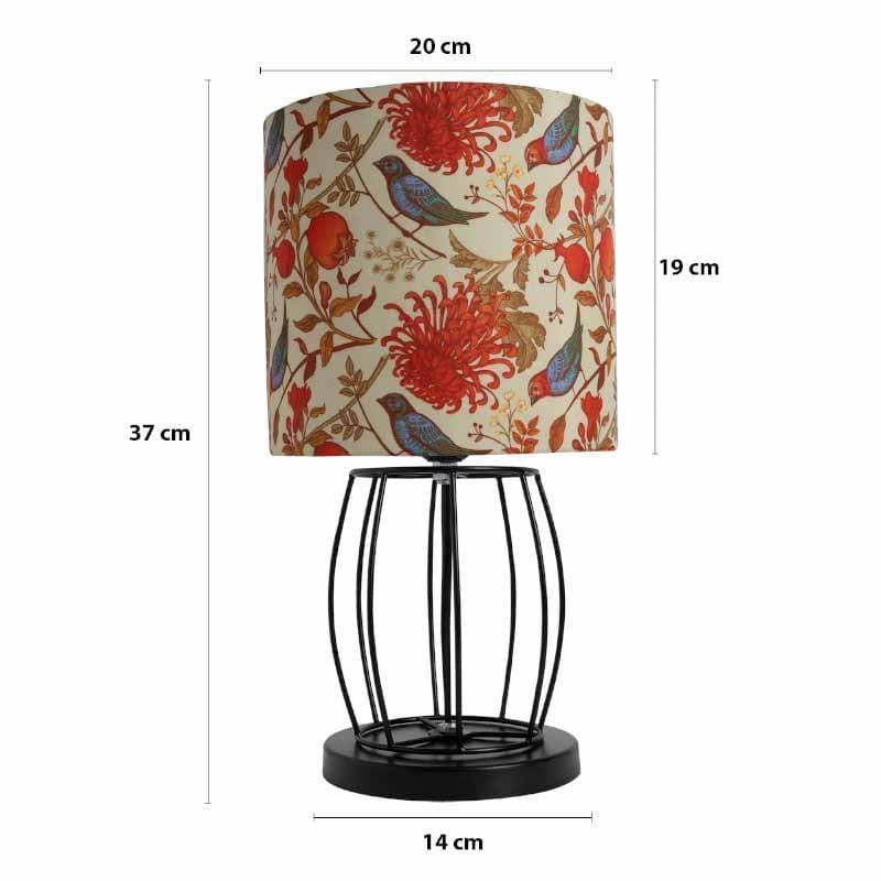 Table Lamp - Amber Black Table Lamp