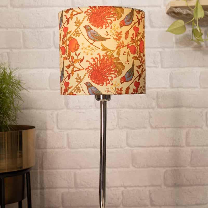 Table Lamp - Amber Silver Table Lamp