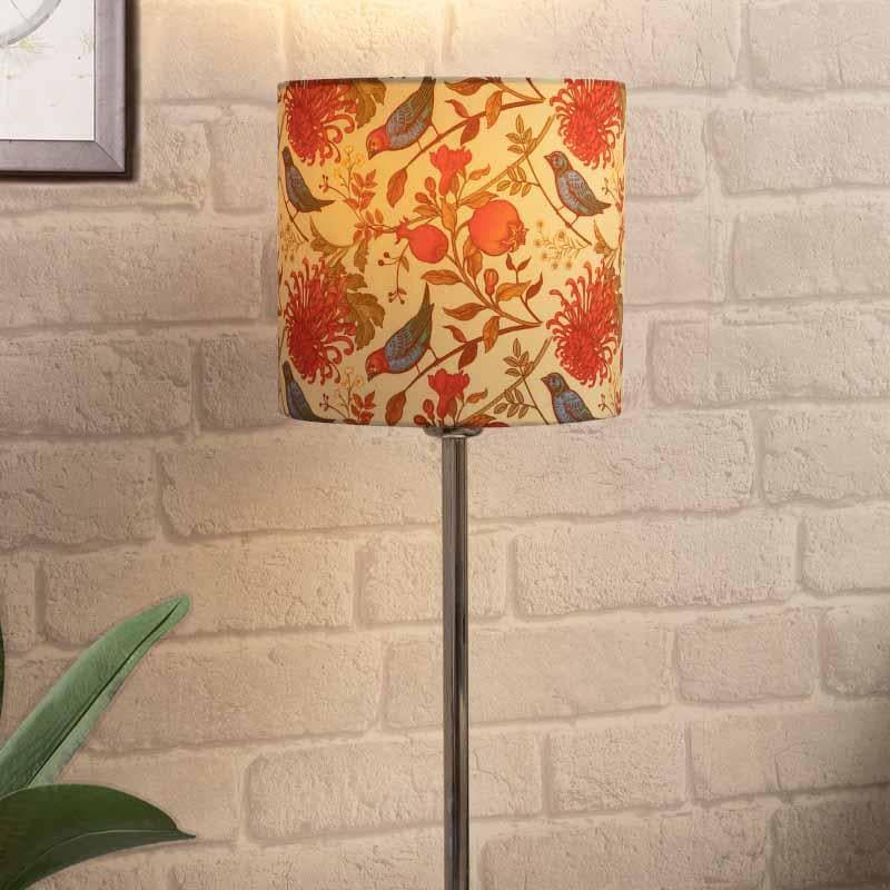 Table Lamp - Amber Silver Table Lamp