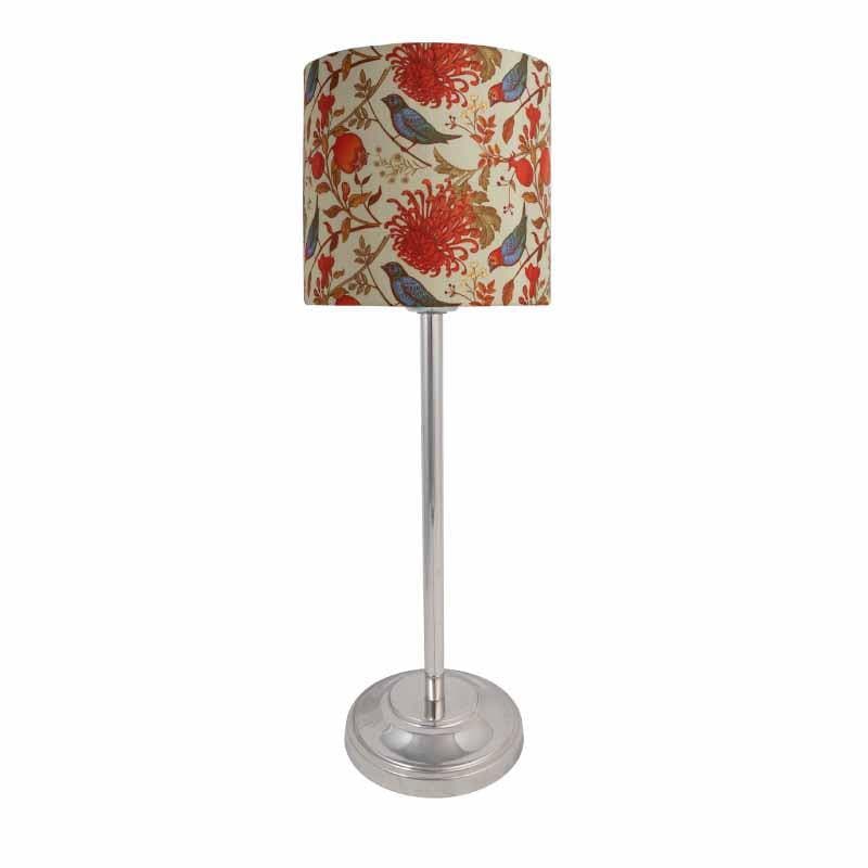 Table Lamp - Amber Silver Table Lamp