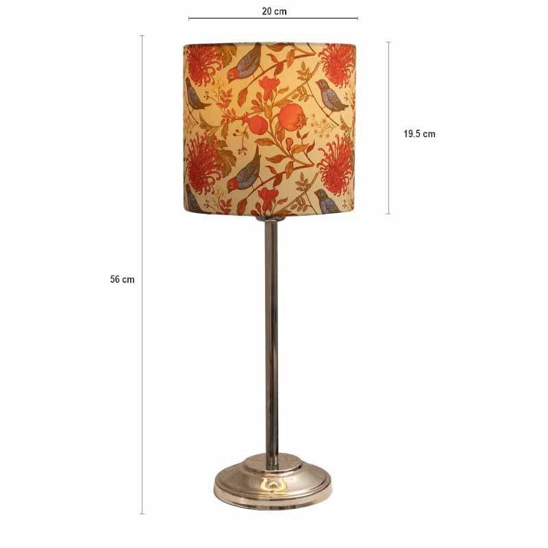 Table Lamp - Amber Silver Table Lamp