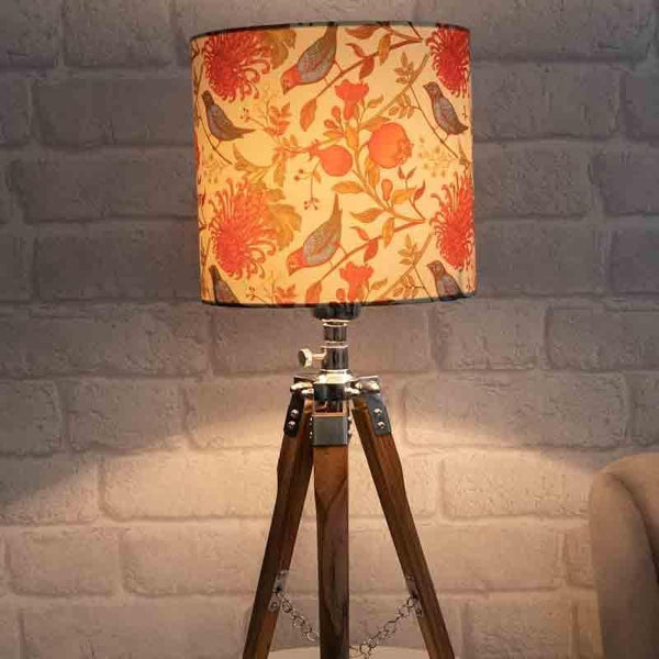 Table Lamp - Amber Tripod Table Lamp