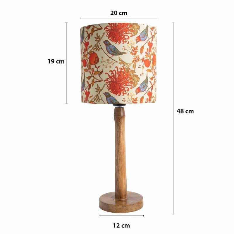 Table Lamp - Amber Wood Table Lamp