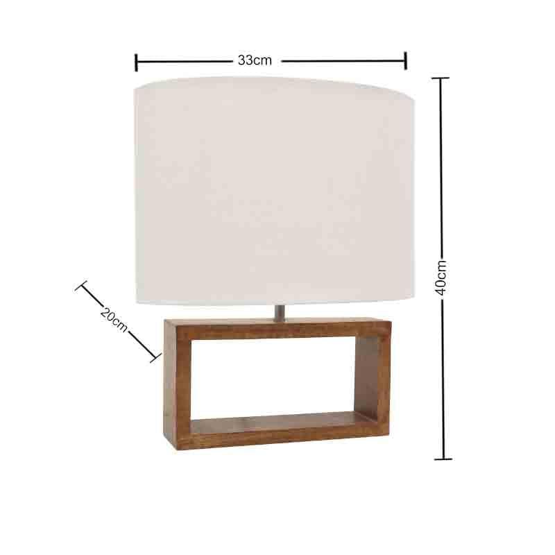 Buy Audace Table Lamp - White Table Lamp from Vaaree