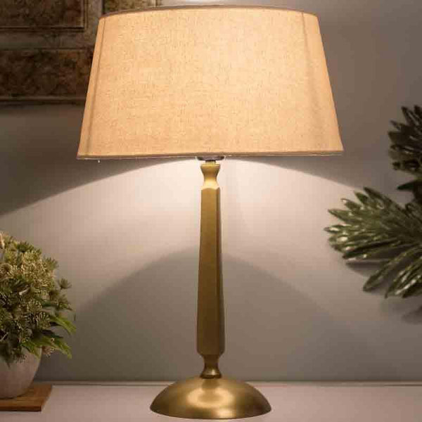 Buy Baroque Table Lamp - Beige Table Lamp from Vaaree