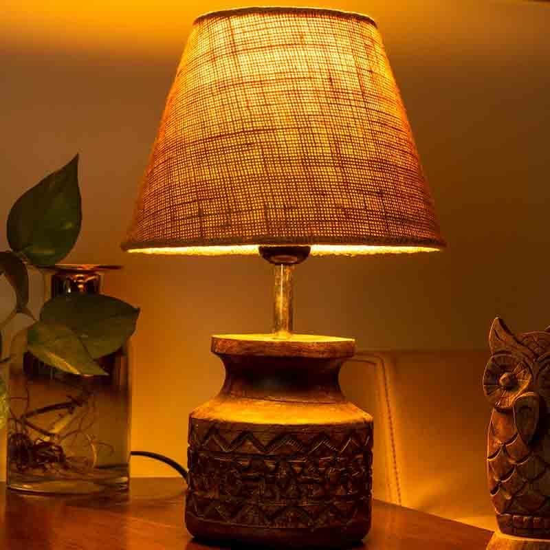 Buy Beigeness Table Lamp Table Lamp from Vaaree