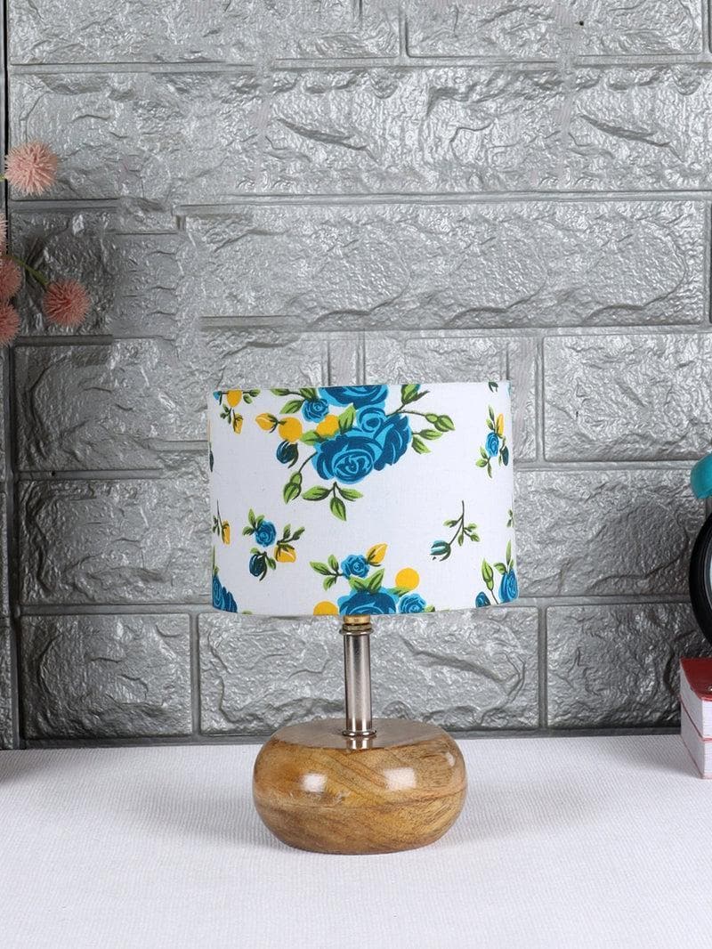 Buy Blue Floral Table Lamp Table Lamp from Vaaree