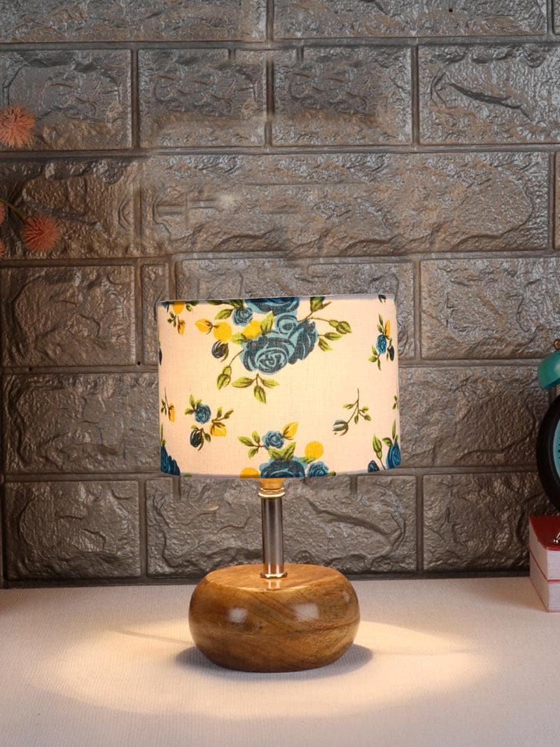 Buy Blue Floral Table Lamp Table Lamp from Vaaree