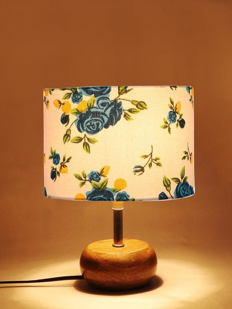 Buy Blue Floral Table Lamp Table Lamp from Vaaree