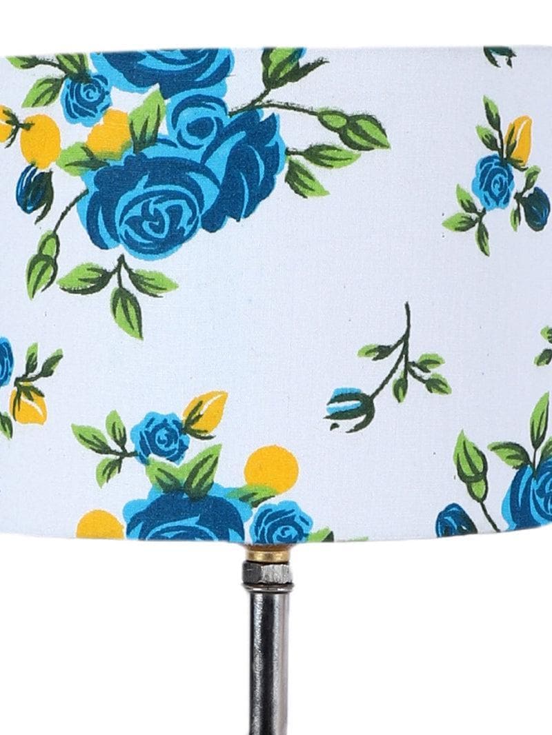 Buy Blue Floral Table Lamp Table Lamp from Vaaree