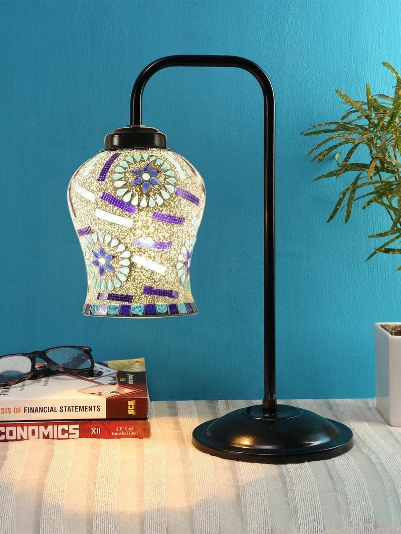 Buy Blue Mosaic Arch Table Lamp Table Lamp from Vaaree