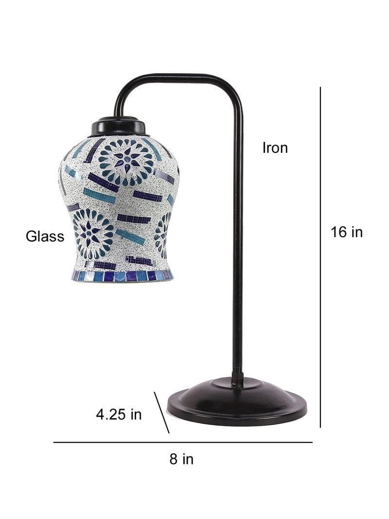 Buy Blue Mosaic Arch Table Lamp Table Lamp from Vaaree