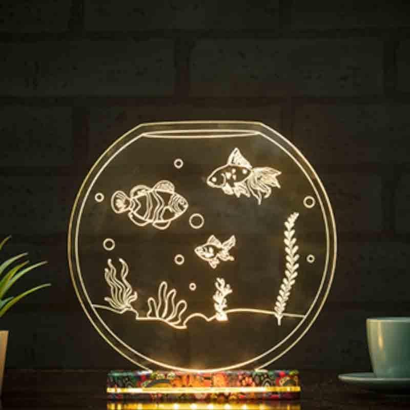 Buy Bubbles Fish Tank Lamp Table Lamp from Vaaree