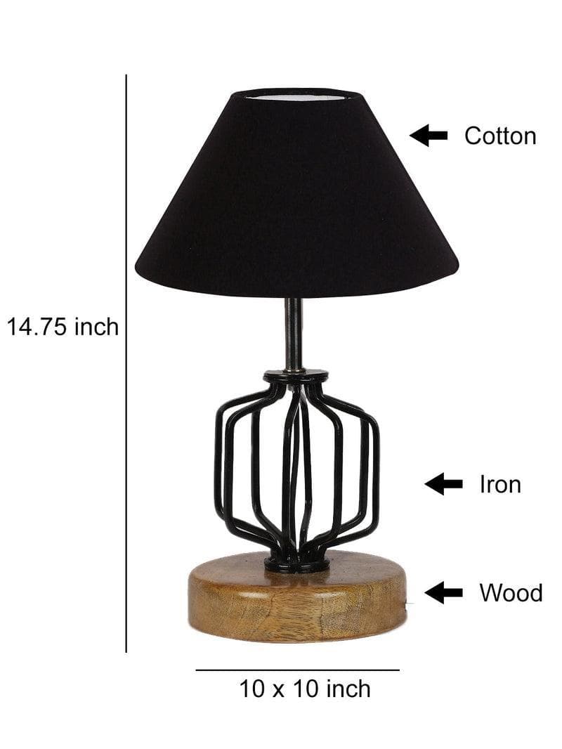 Buy Cosmo Table Lamp- Black Table Lamp from Vaaree