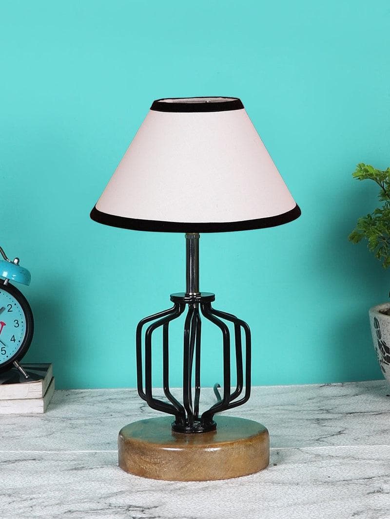 Buy Cosmo Table Lamp- Black & White Table Lamp from Vaaree