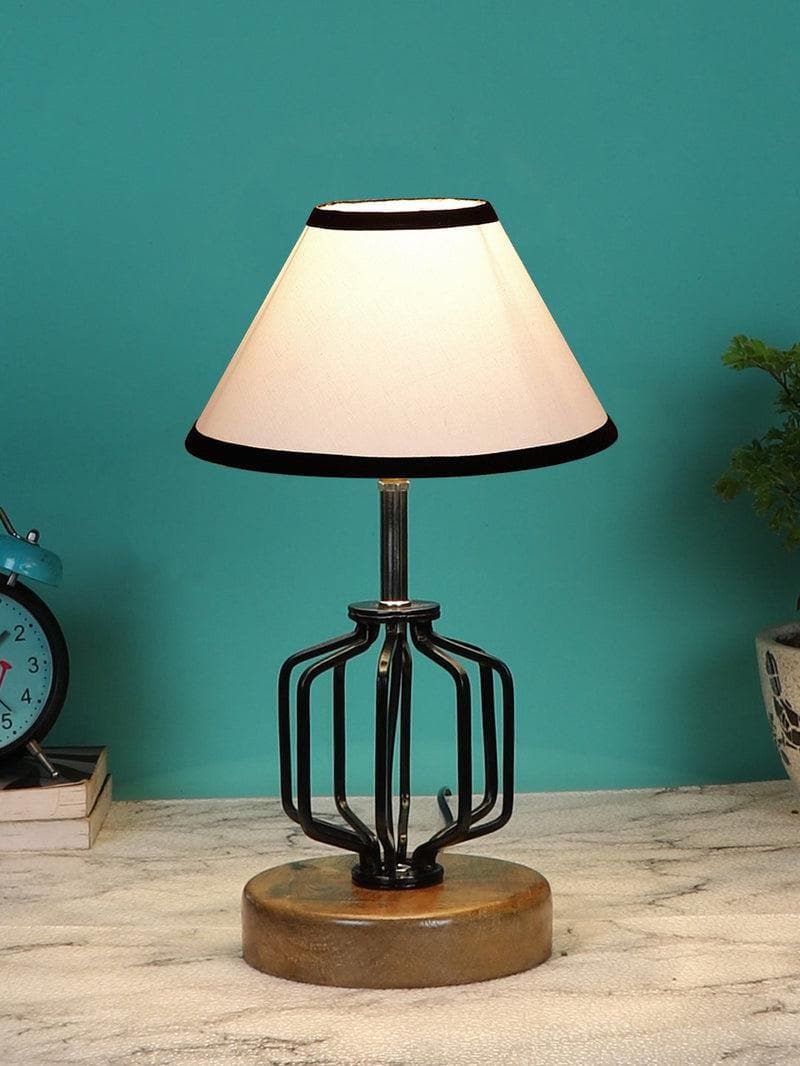 Buy Cosmo Table Lamp- Black & White Table Lamp from Vaaree