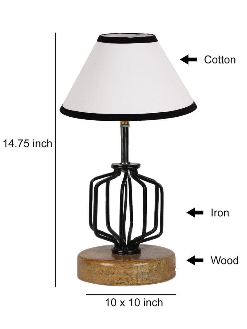 Buy Cosmo Table Lamp- Black & White Table Lamp from Vaaree