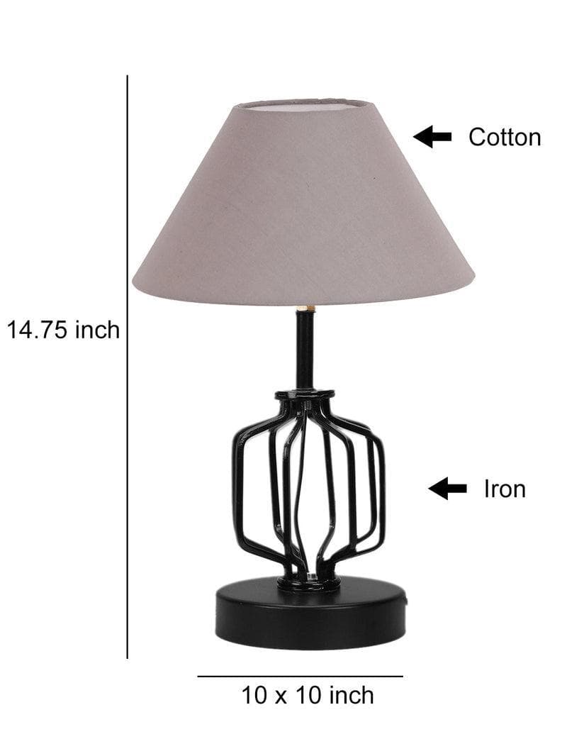 Buy Cosmo Table Lamp- Grey Table Lamp from Vaaree