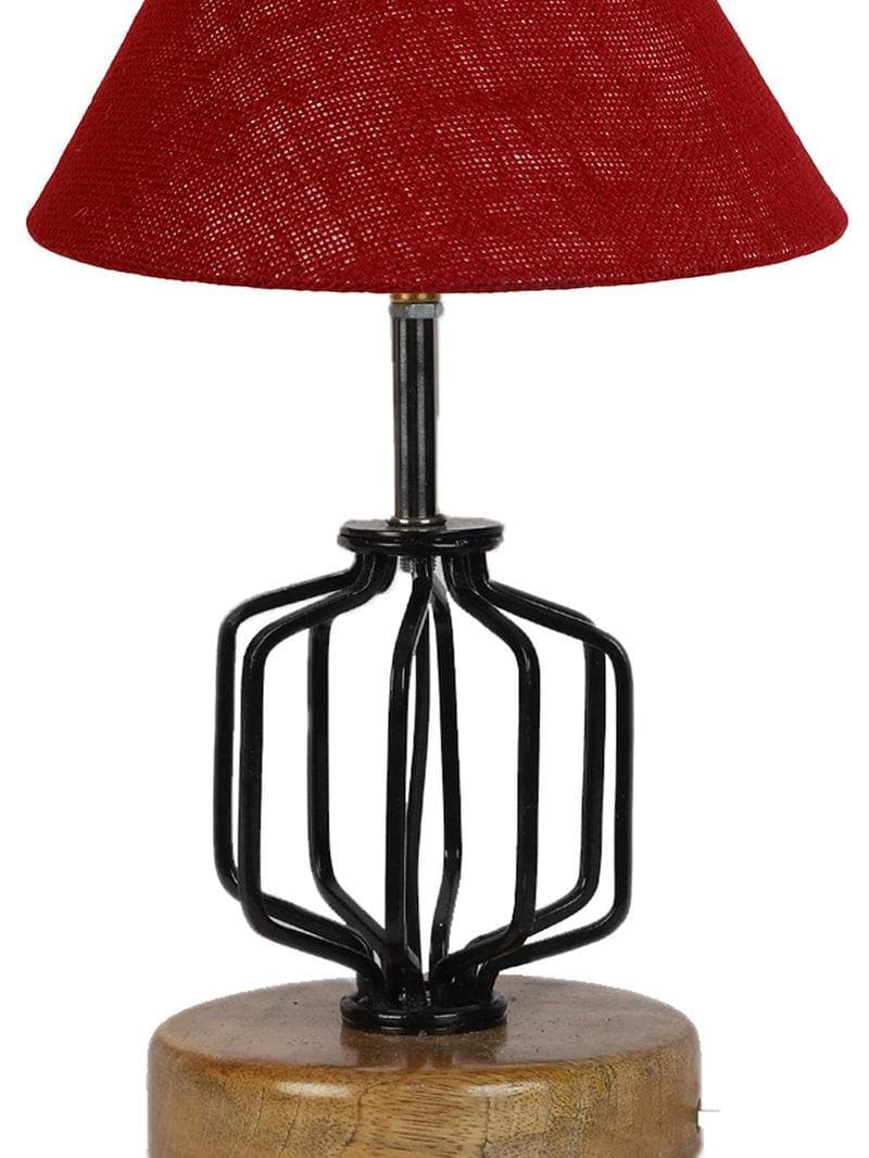 Buy Cosmo Table Lamp- Maroon Table Lamp from Vaaree