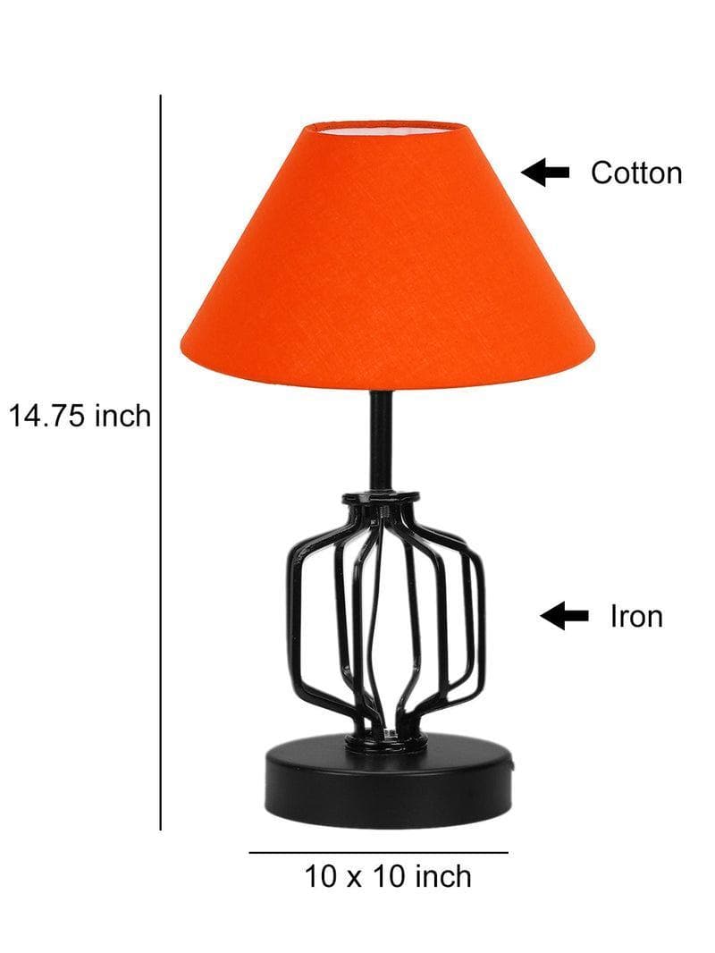 Buy Cosmo Table Lamp- Orange Table Lamp from Vaaree