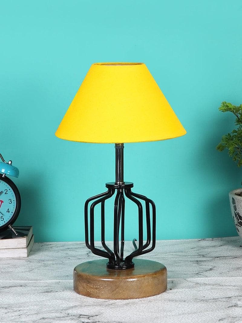 Buy Cosmo Table Lamp- Yellow Table Lamp from Vaaree