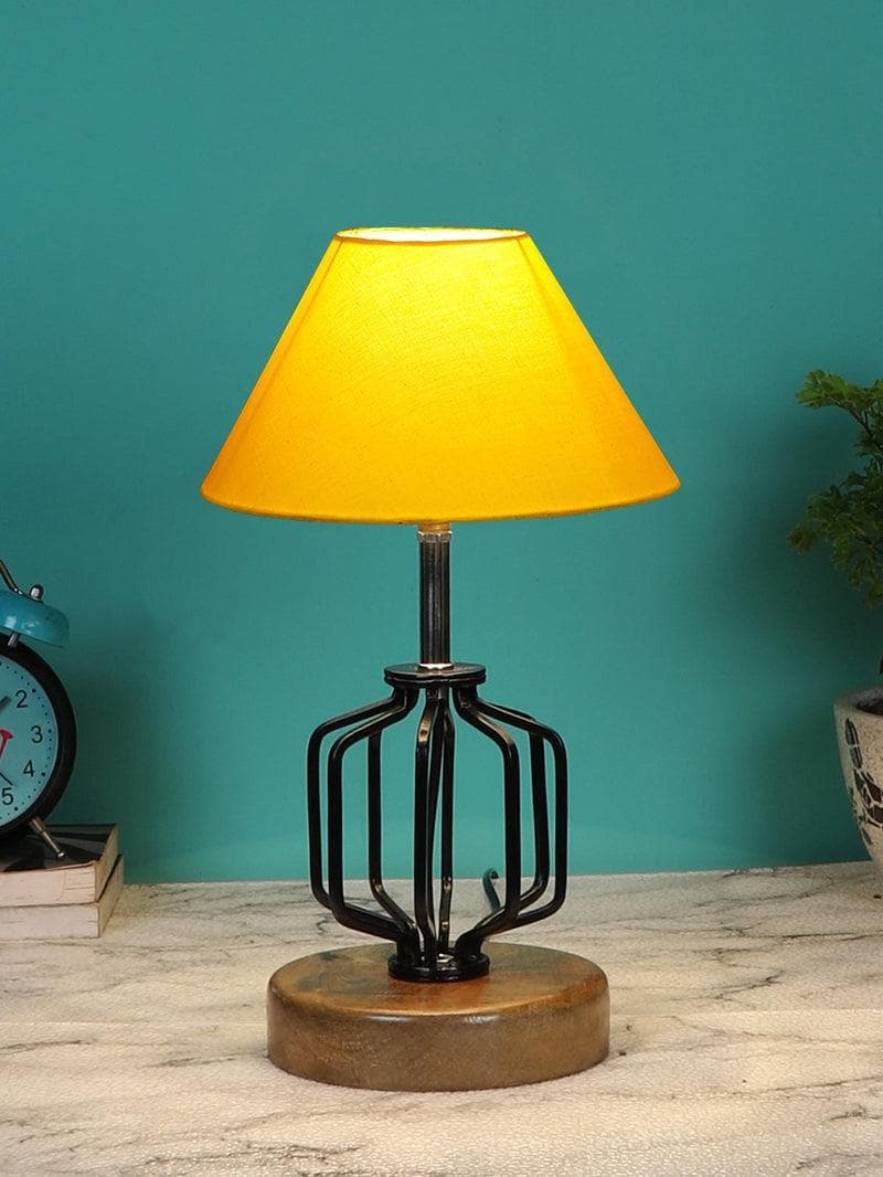 Buy Cosmo Table Lamp- Yellow Table Lamp from Vaaree