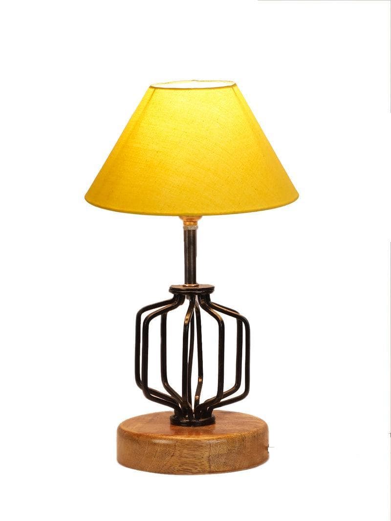 Buy Cosmo Table Lamp- Yellow Table Lamp from Vaaree