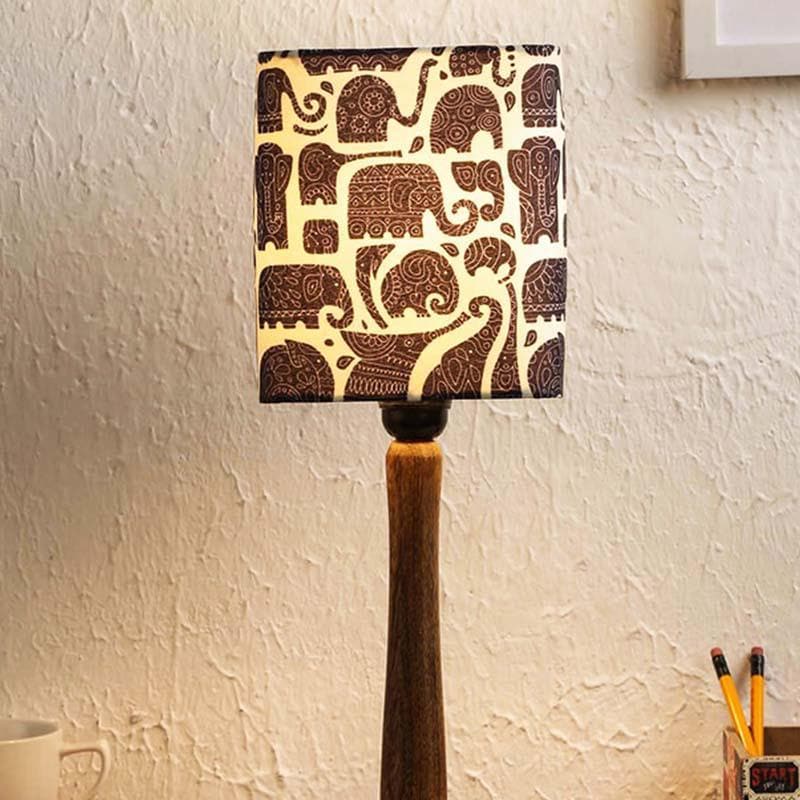 Buy Cute Elephants Table Lamp Table Lamp from Vaaree