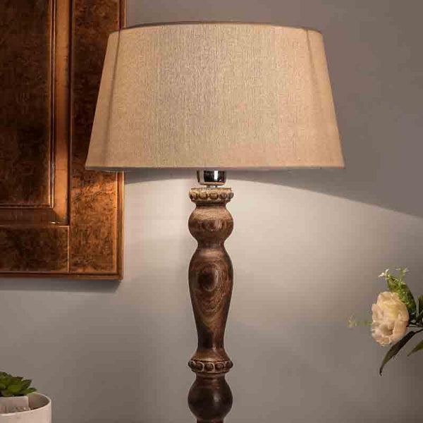 Buy Earthie Table Lamp - Brown Table Lamp from Vaaree