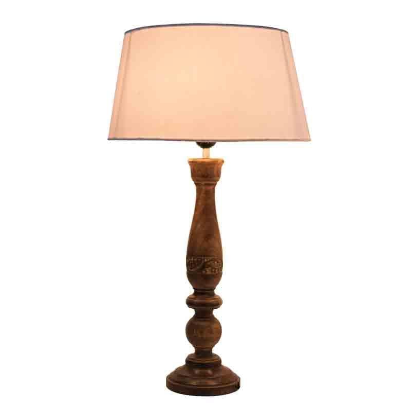 Buy Earthie Table Lamp - Ivory Table Lamp from Vaaree