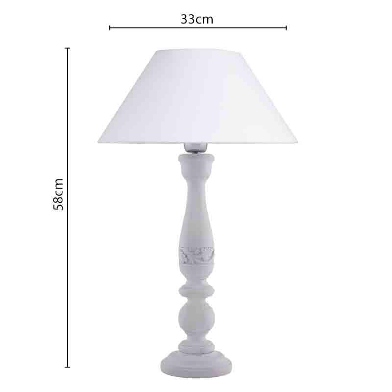 Buy Earthie Table Lamp - White Table Lamp from Vaaree