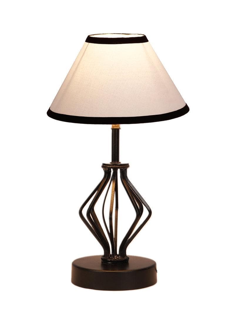 Buy Firefly Metal Table Lamp - Black & White Table Lamp from Vaaree