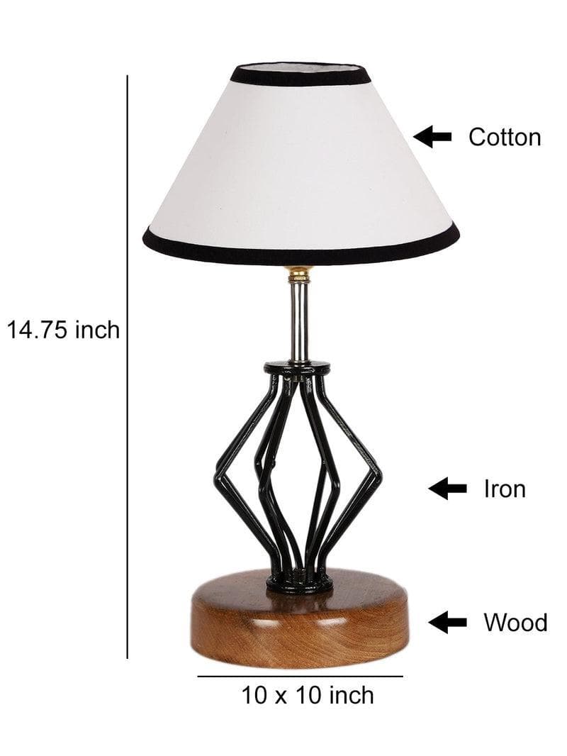 Buy Firefly Table Lamp - Black & White Table Lamp from Vaaree