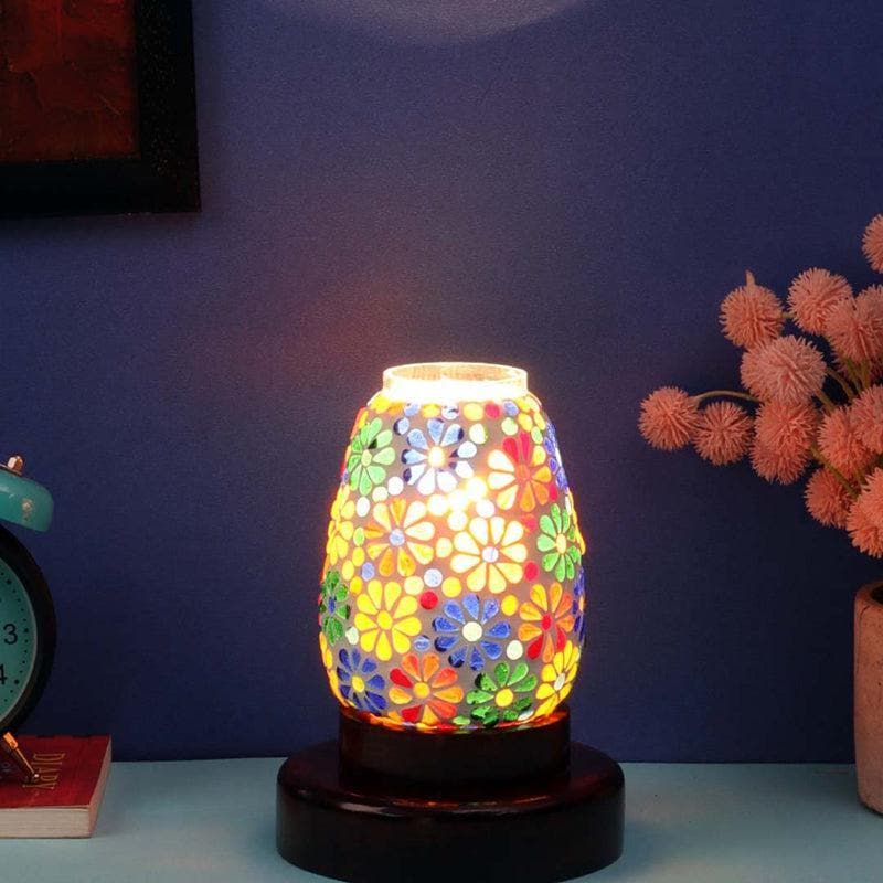 Table Lamp - Floral Flicker Table Lamp - Red