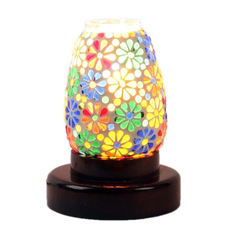 Table Lamp - Floral Flicker Table Lamp - Red