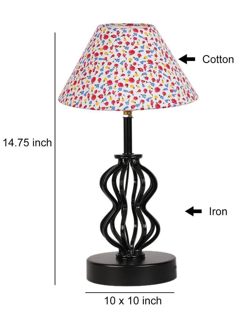 Table Lamp - Floral Iggly Wiggly Table Lamp