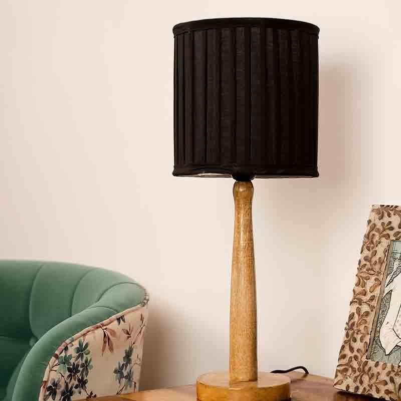 Table Lamp - Fluted Table Lamp - Black