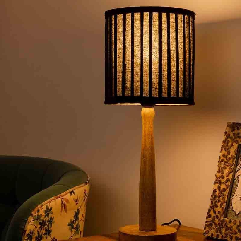 Table Lamp - Fluted Table Lamp - Black