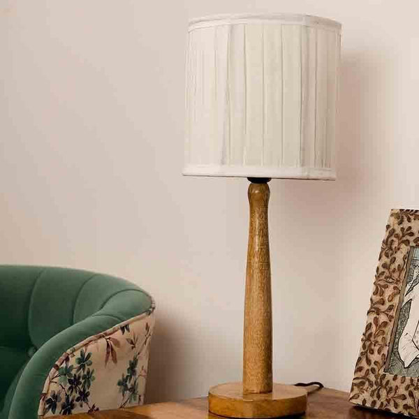 Table Lamp - Fluted Table Lamp - White