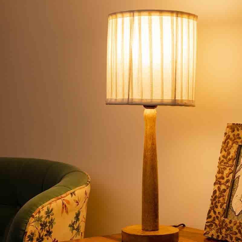 Table Lamp - Fluted Table Lamp - White