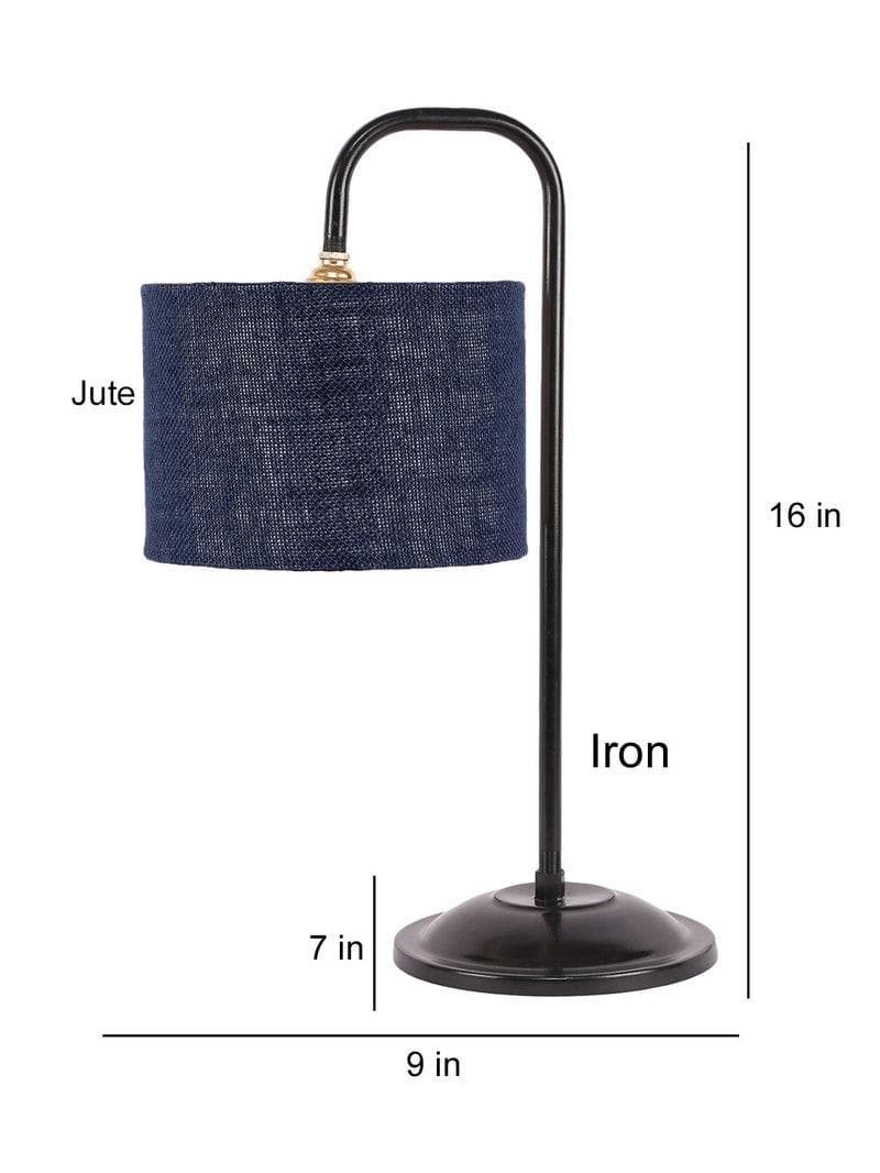 Buy Flynn Arch Table Lamp- Blue Table Lamp from Vaaree