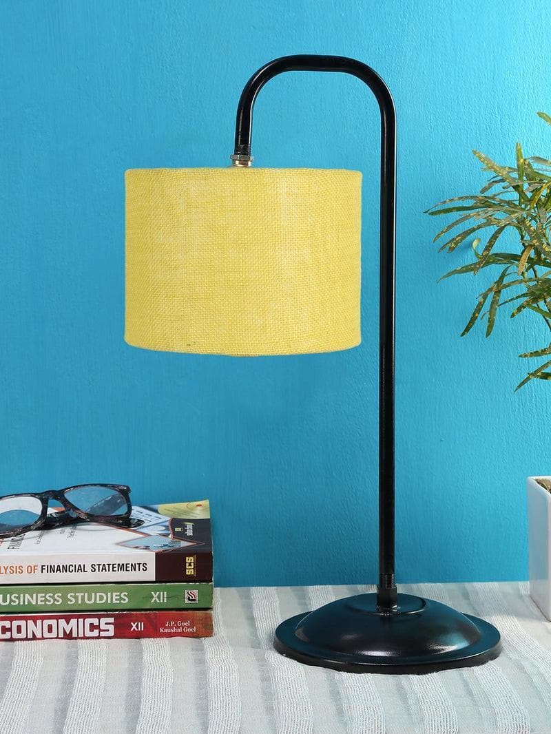 Buy Flynn Arch Table Lamp- Lime Yellow Table Lamp from Vaaree