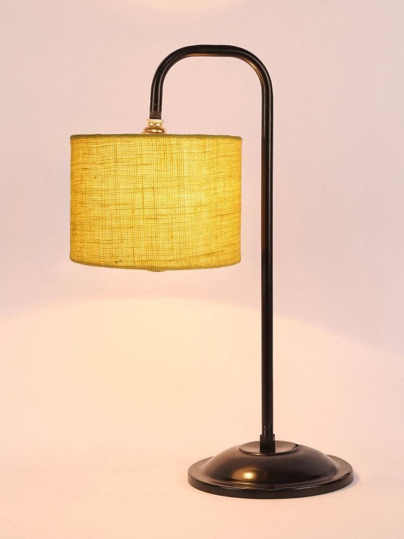 Buy Flynn Arch Table Lamp- Lime Yellow Table Lamp from Vaaree