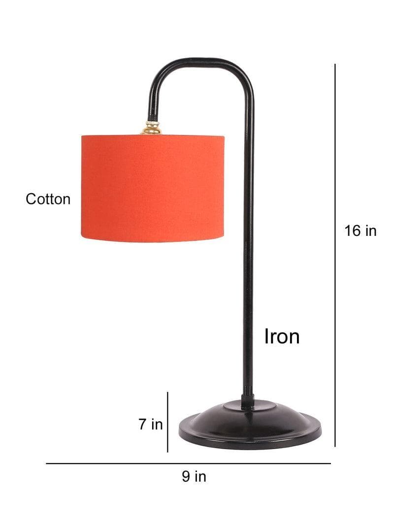 Buy Flynn Arch Table Lamp- Orange Table Lamp from Vaaree