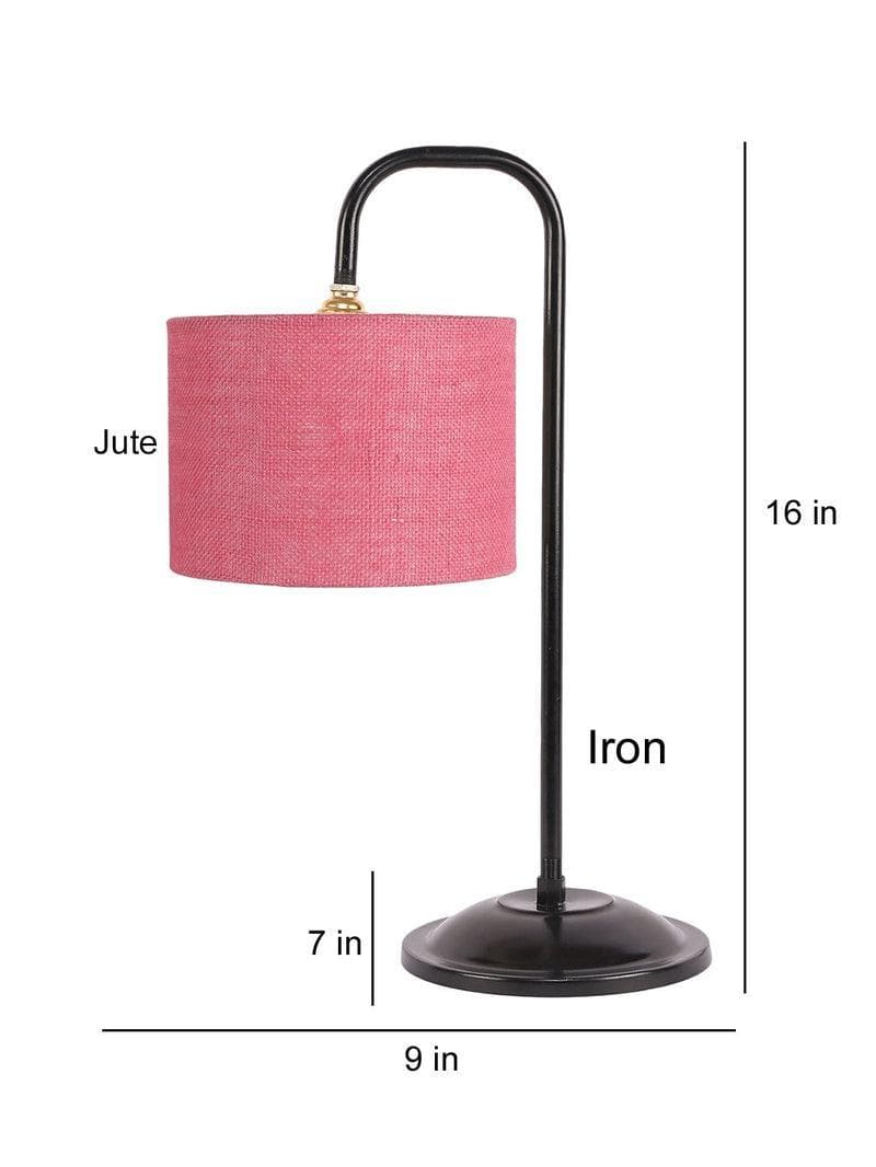 Buy Flynn Arch Table Lamp- Pink Table Lamp from Vaaree