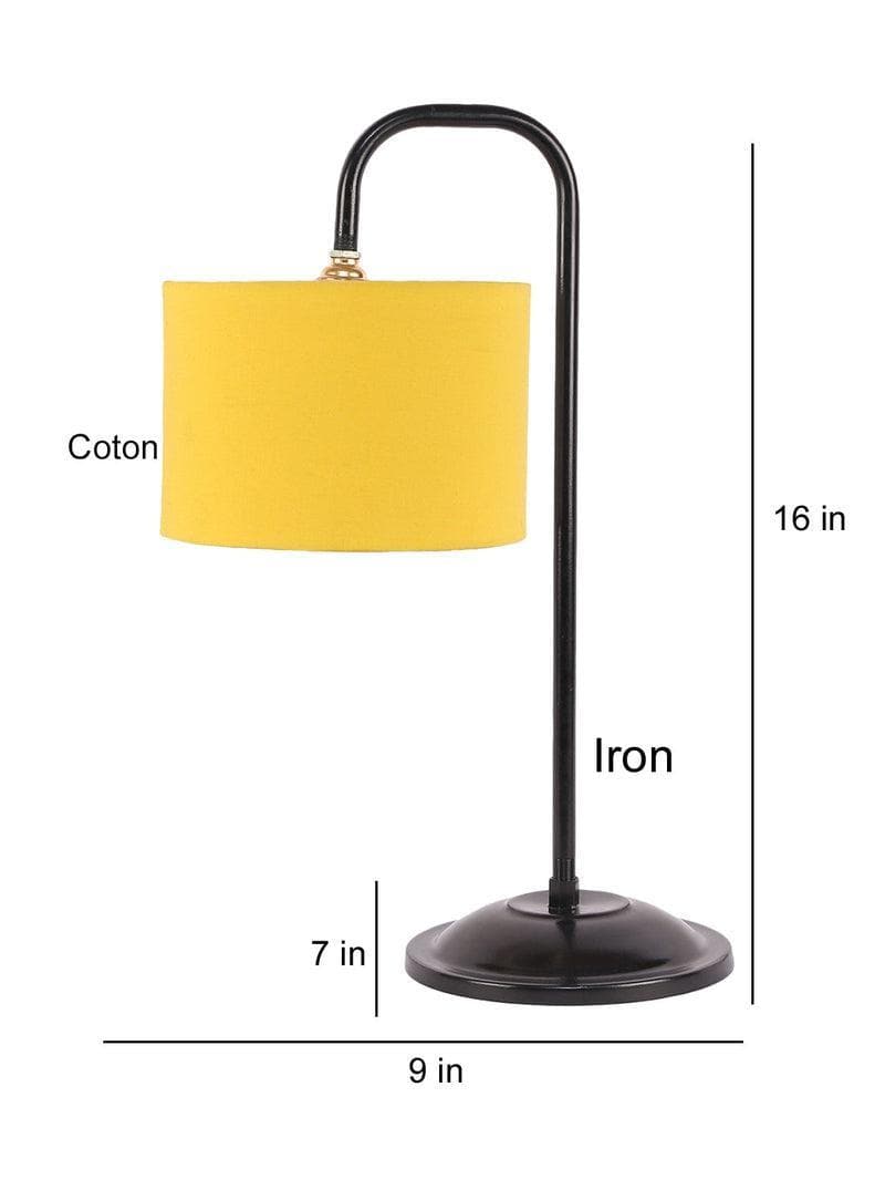 Buy Flynn Arch Table Lamp- Yellow Table Lamp from Vaaree