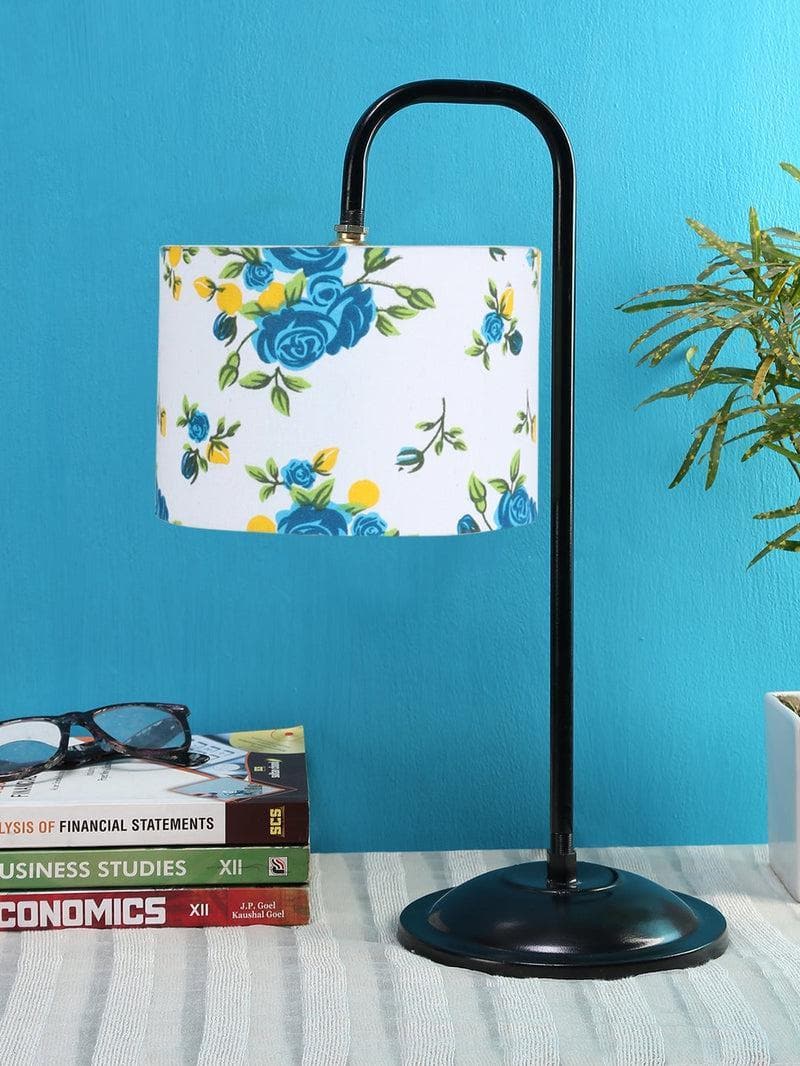 Buy Flynn Floral Arch Table Lamp- Blue Table Lamp from Vaaree