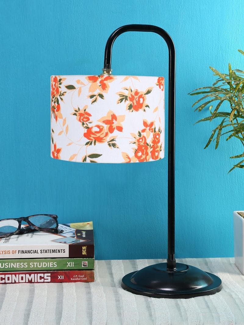 Buy Flynn Floral Arch Table Lamp- Orange Table Lamp from Vaaree