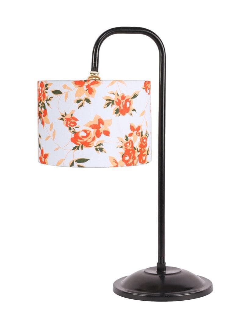 Buy Flynn Floral Arch Table Lamp- Orange Table Lamp from Vaaree